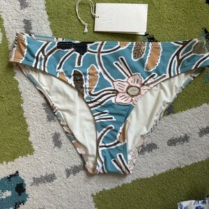 Ulla Johnson Blue Floral Swim Bottom